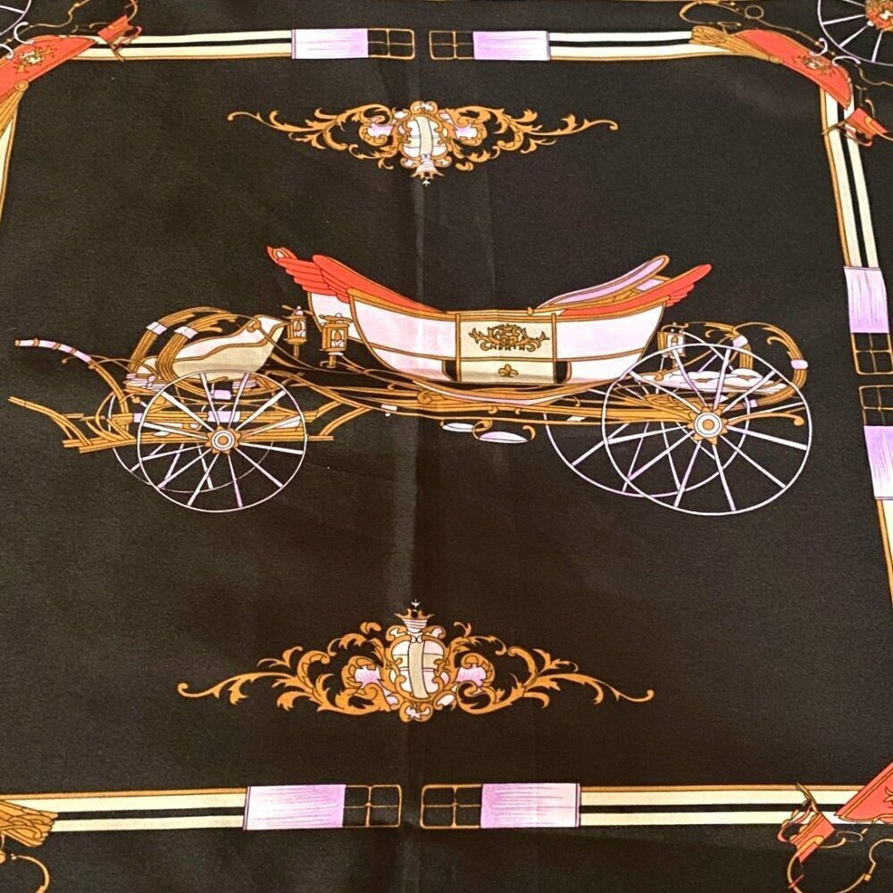 Vintage large  80s 32" x 35" fun print scarf wrap - Picture 3 of 13